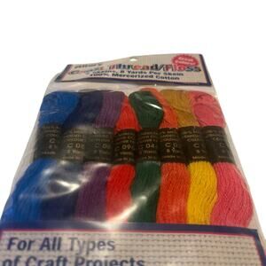 Allary craft thread floss 8 skeins 8 yds cotton